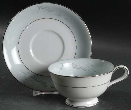 Cathay Footed Cup & Saucer Set