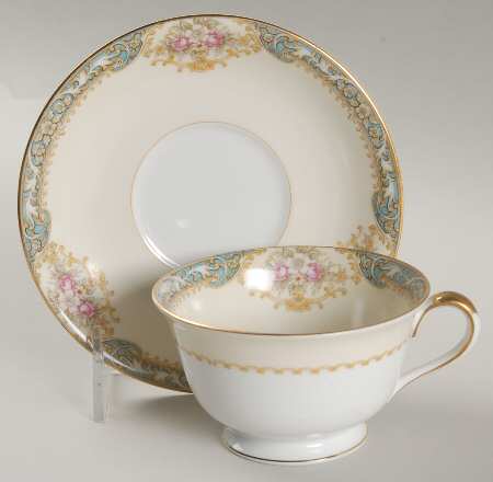 Celanese Footed Cup & Saucer Set