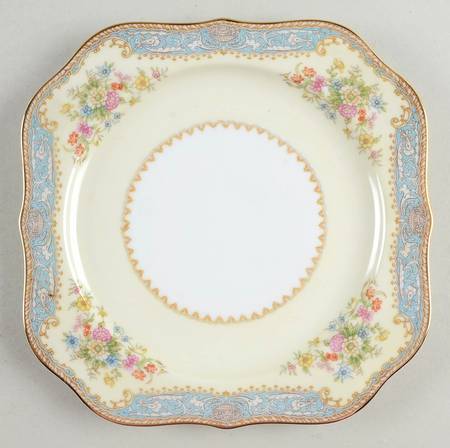 Cerulean Square Salad Plate
