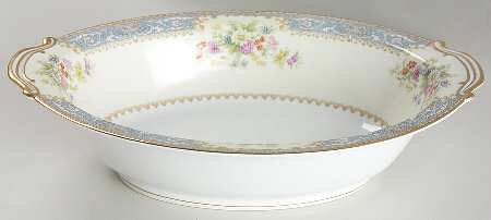 Cerulean 10" Oval Vegetable Bowl