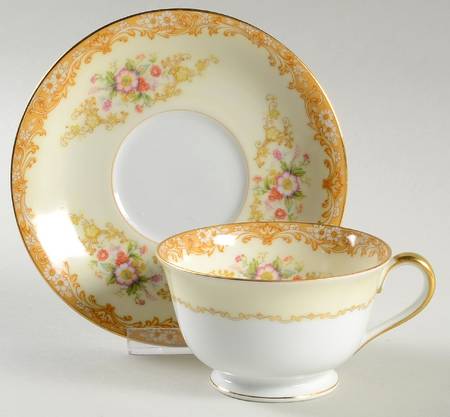 Cereus Footed Cup & Saucer Set