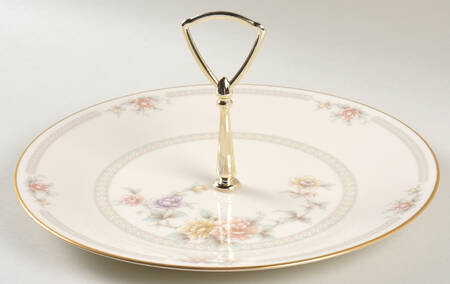 Cervantes Round Serving Plate with Handle (DP)