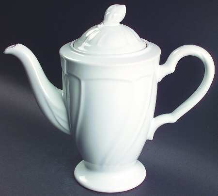 Centennial White Coffee Pot & Lid