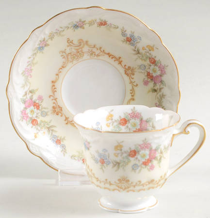 Chablis Footed Demitasse Cup & Saucer Set