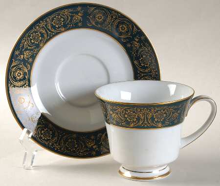 Chalmette Footed Cup & Saucer Set