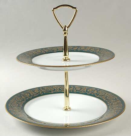 Chalmette 2 Tiered Serving Tray (Dinner & Salad Plate)