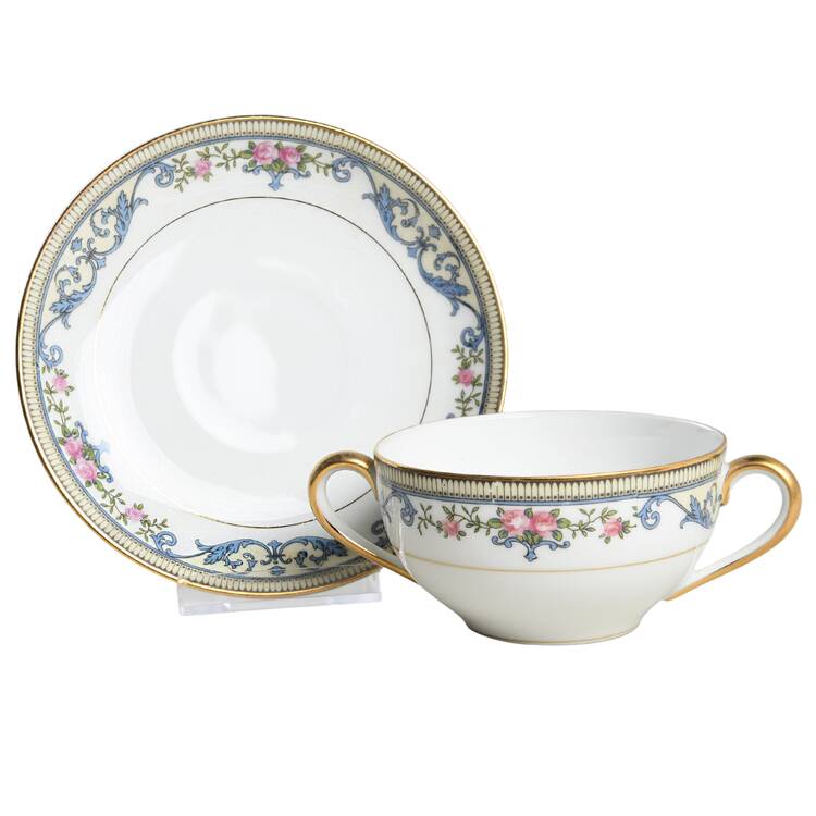 Chanlake Flat Bouillon Cup & Saucer