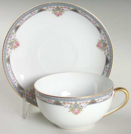 Chanazure Flat Cup & Saucer Set