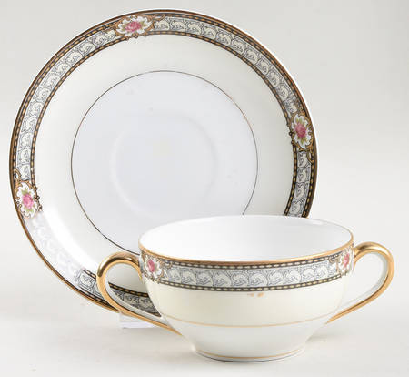 Chanbard Flat Bouillon Cup & Saucer