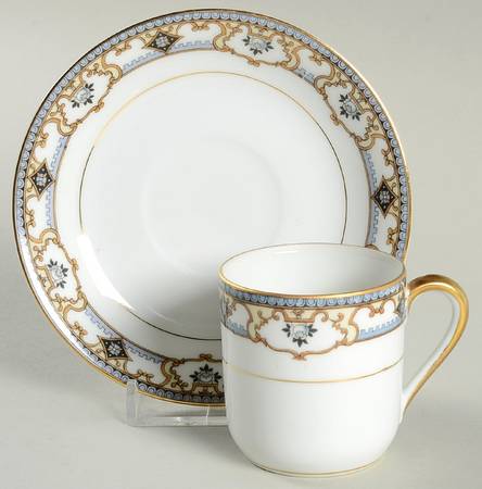 Chandella Flat Demitasse Cup & Saucer Set