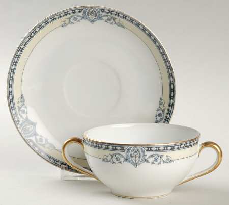 Chanesta Flat Bouillon Cup & Saucer