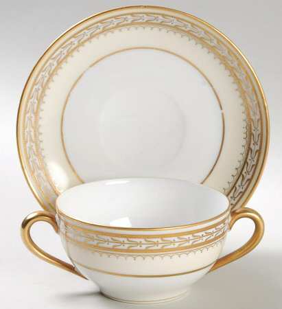 Chanfaire Flat Bouillon Cup & Saucer