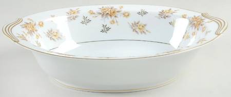Charlene 10" Oval Vegetable Bowl
