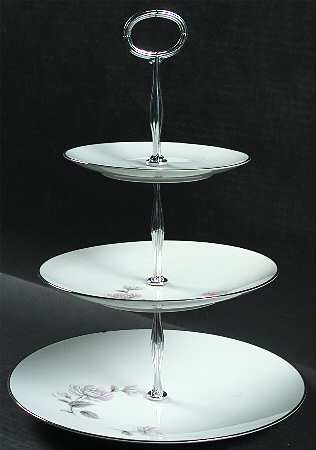 Charlotte 13 7/8"-14 1/4" 3-Tiered Serving Tray(DP,SP,BB) HC