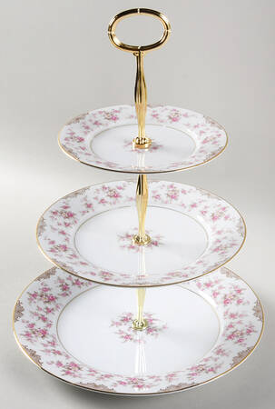 Charmaine 13 7/8"-14 1/4" 3-Tiered Serving Tray(DP,SP,BB) HC