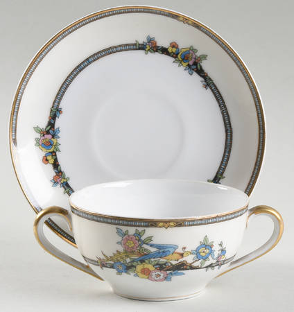 Charmeuse Flat Bouillon Cup & Saucer