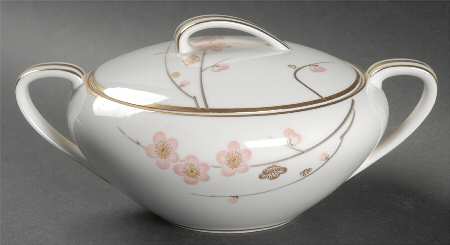 Cherry Blossom Sugar Bowl & Lid