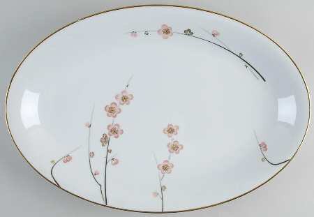 Cherry Blossom 16" Oval Serving Platter