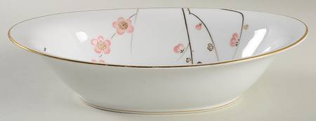 Cherry Blossom 10" Oval Vegetable Bowl
