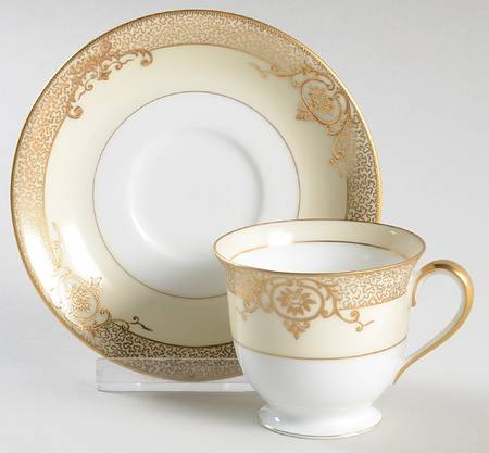 Cheramy Footed Demitasse Cup & Saucer Set
