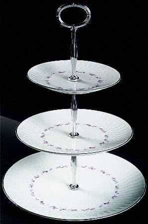 Cheri 13 7/8"-14 1/4" 3-Tiered Serving Tray(DP,SP,BB) HC