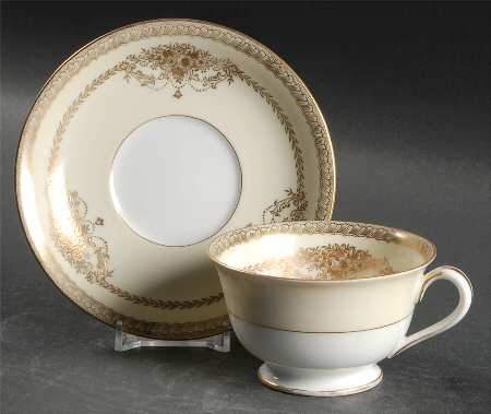 Cherita (7281 & NO #) Footed Cup & Saucer Set