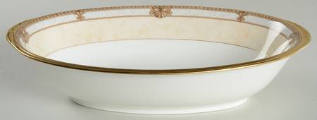 Chavot Gold 10" Oval Vegetable Bowl