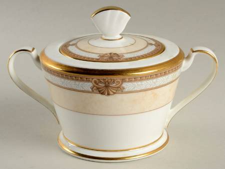 Chavot Gold Sugar Bowl & Lid