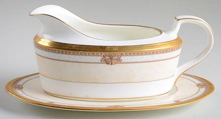 Chavot Gold Gravy Boat & Underplate (Relish/Butter)
