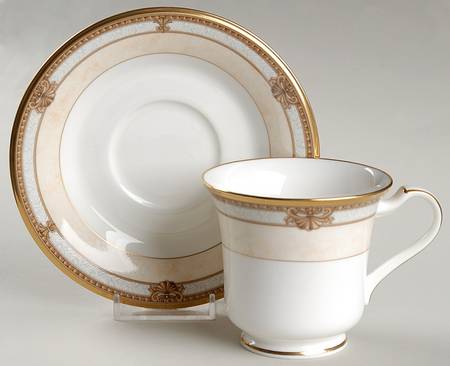 Chavot Gold Footed Cup & Saucer Set