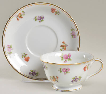 Chintz Footed Cup & Saucer Set