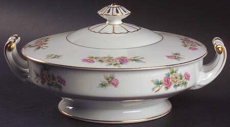 Chinapeony Round Covered Vegetable