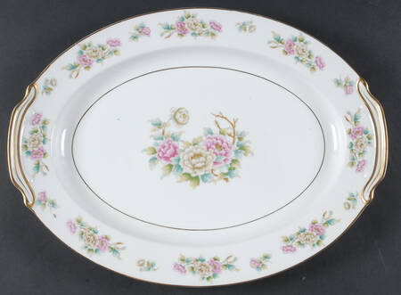 Chinapeony 16" Oval Serving Platter