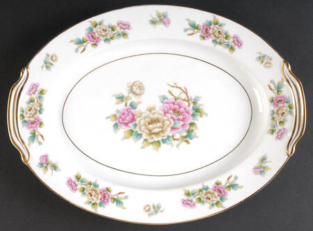 Chinapeony 11" Oval Serving Platter