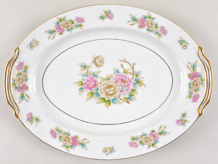 Chinapeony 13" Oval Serving Platter