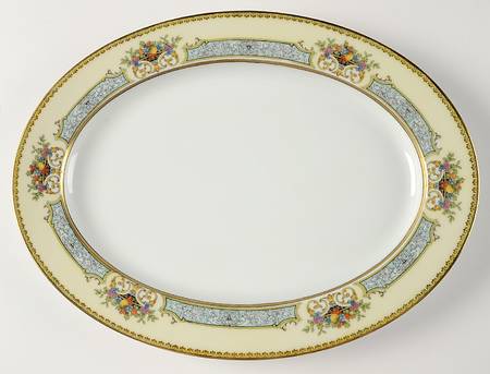 Chine Blue 13" Oval Serving Platter