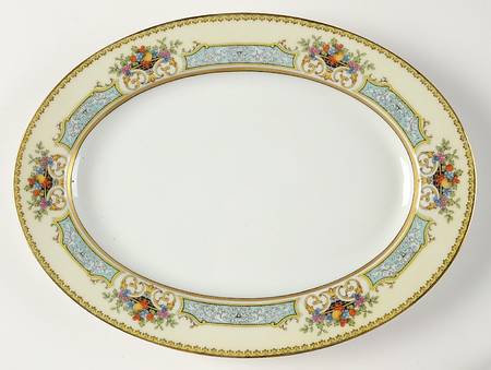 Chine Blue 11" Oval Serving Platter