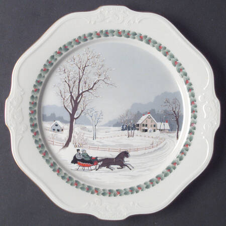 Christmas Memories Accent Salad Plate