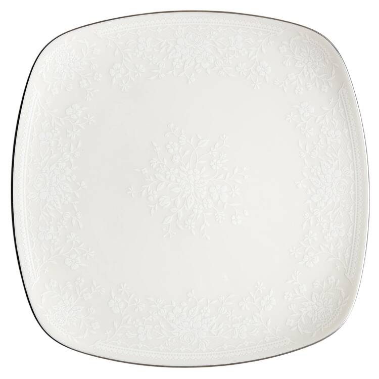 Chandon Platinum Square Luncheon Plate
