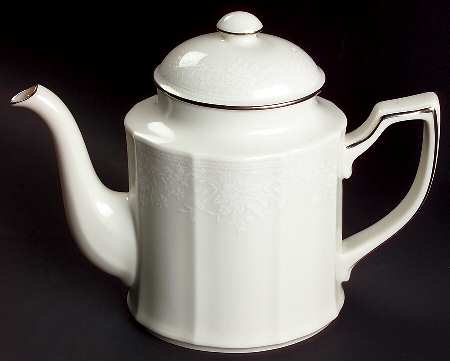 Chandon Platinum Tea/Coffee Pot & Lid