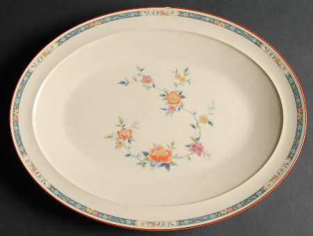China Song 16" Oval Serving Platter