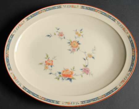 China Song 13" Oval Serving Platter