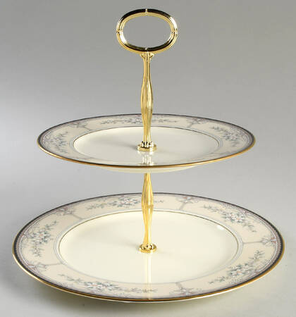 Churchill 6 5/8"-10"  2 Tiered Serving Tray (Dp, Sp) HC