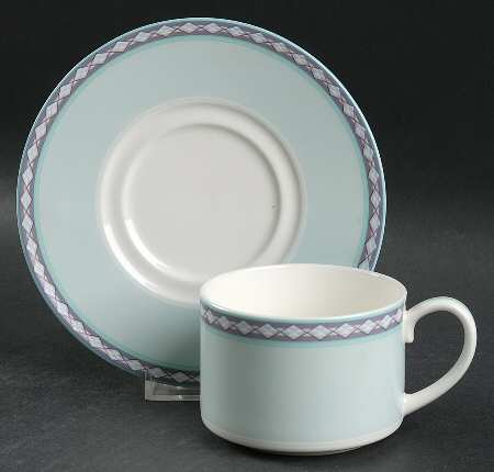 City Skies Flat Cup & Saucer Set