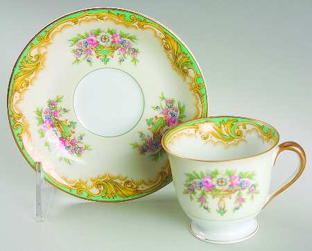 Claremont Footed Demitasse Cup & Saucer Set