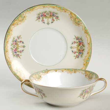 Claremont Flat Cream Soup Bowl & Saucer Set