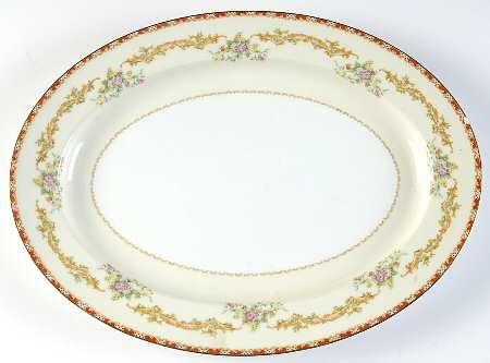 Claudette 16" Oval Serving Platter