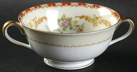 Claudette Footed Cream Soup Bowl