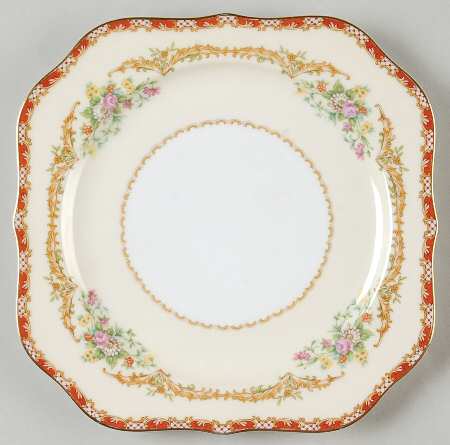 Claudette Square Salad Plate