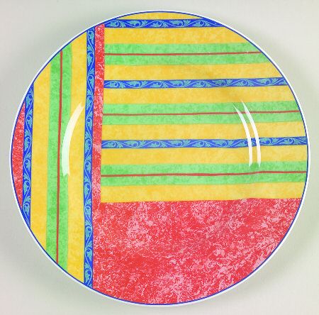 Club Stripe Salad Plate